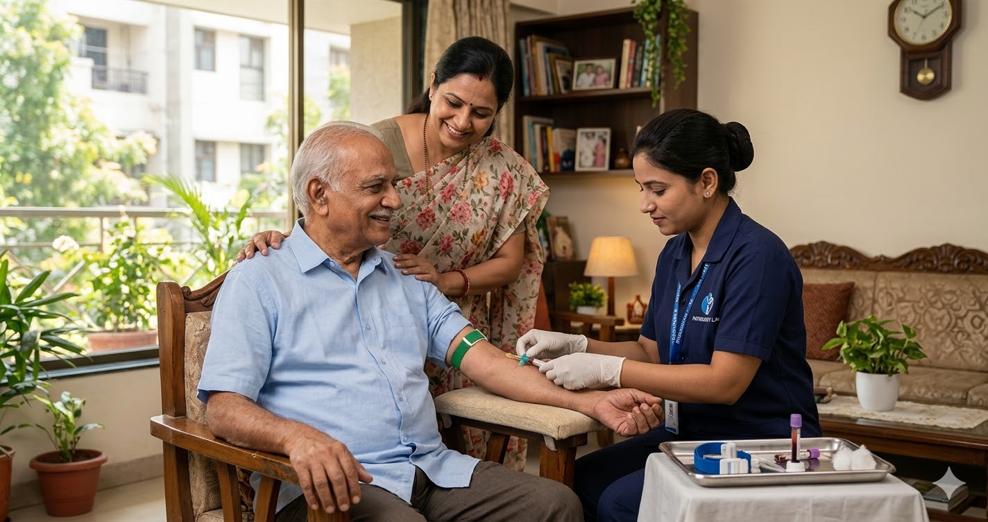 Why Home Blood Sample Collection is the Smartest Choice for Senior Citizens in Ahmedabad