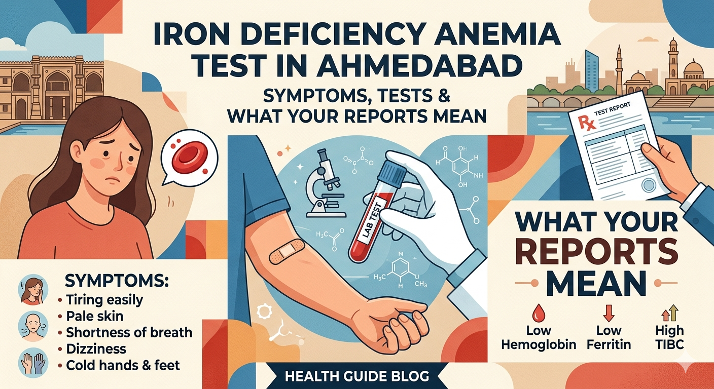 Iron Deficiency Anemia Test in Ahmedabad — Symptoms, Tests & What Your Reports Mean