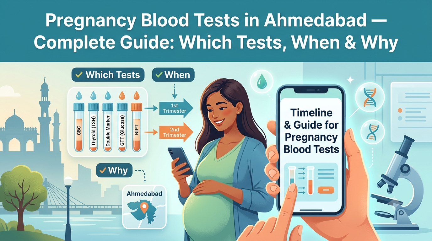 Pregnancy Blood Tests in Ahmedabad — Complete Guide: Which Tests, When & Why